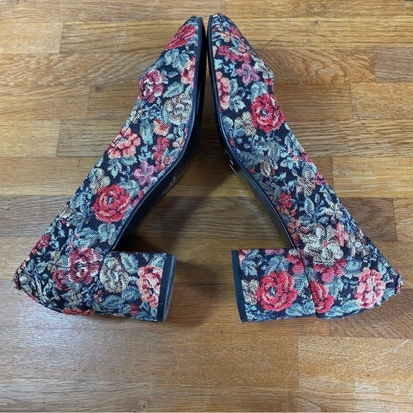 L’Intervalle Floral Tapestry High Heel Block Heel Round Toe Size 37 - Picture 3 of 10